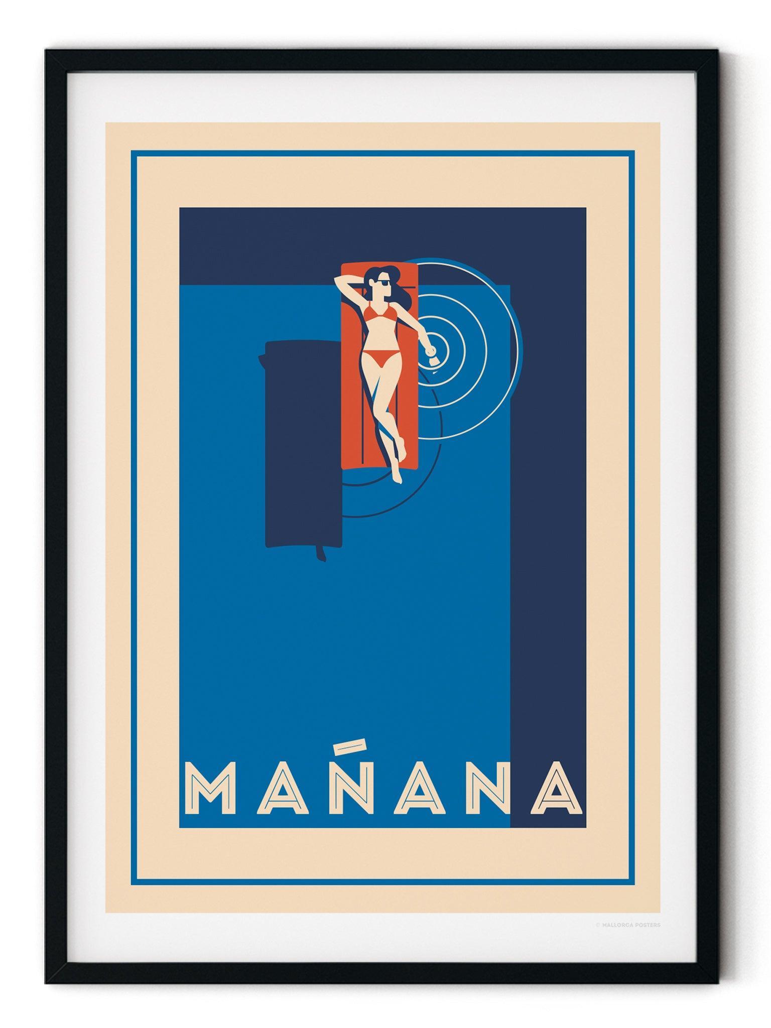 Manana Retro Travel Poster Print Retro