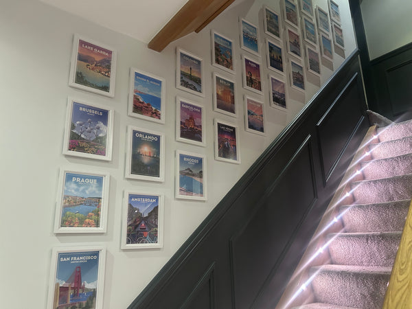 I have finally got my posters on the wall and I love them!!