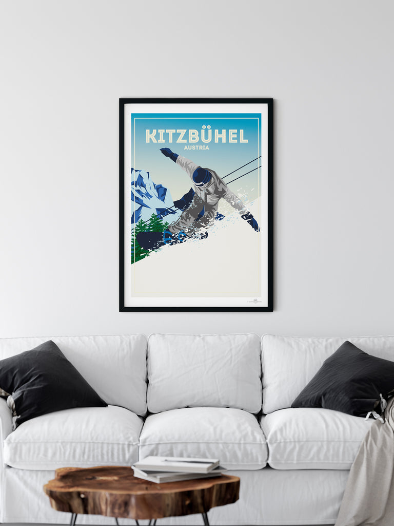 Kitzbuhel Austria poster print - Paradise Posters