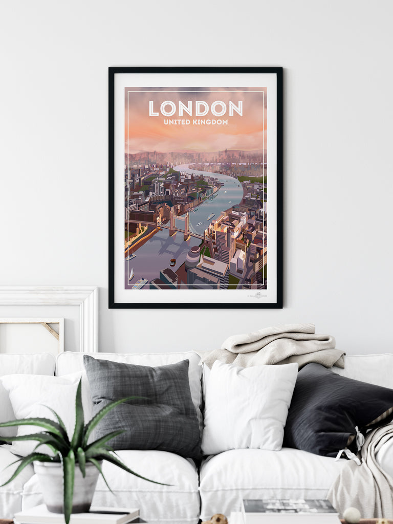 London United Kingdom poster print - Paradise Posters
