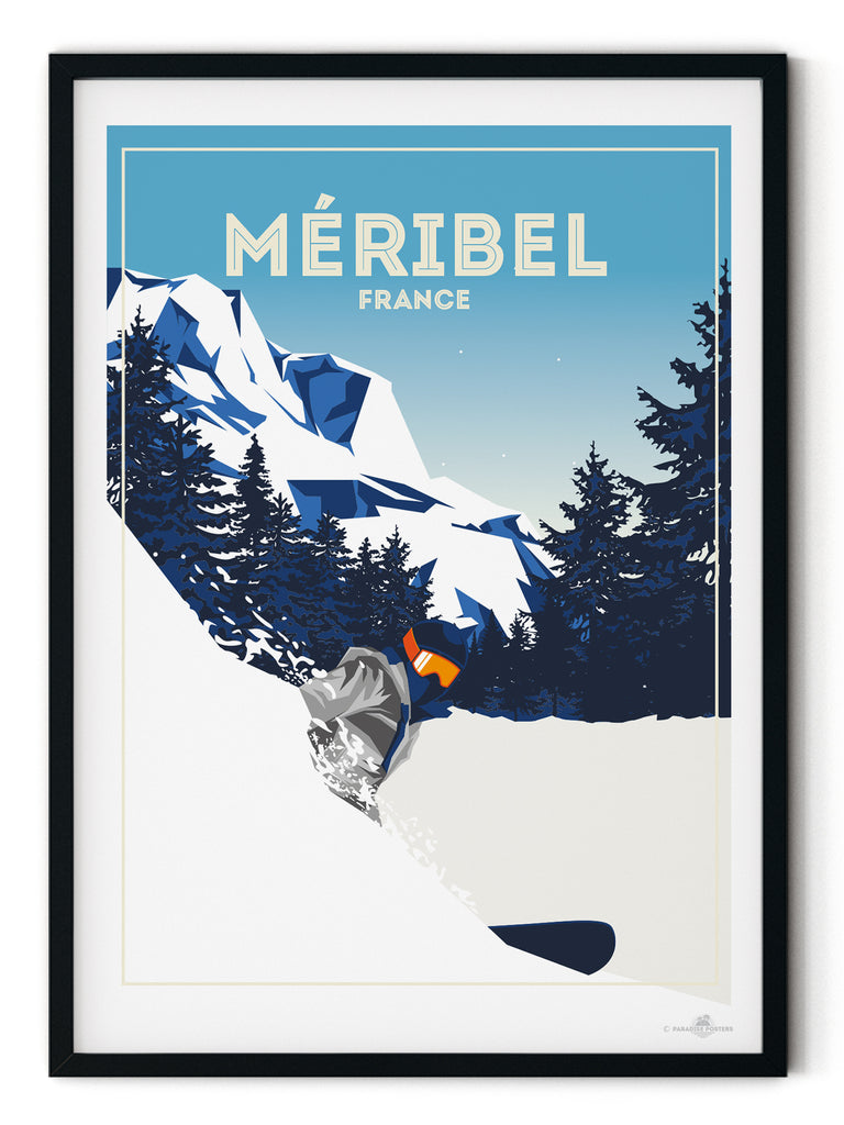Meribel France poster print - Paradise Posters