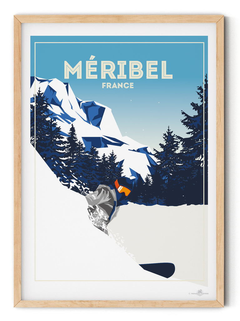 Meribel France poster print - Paradise Posters