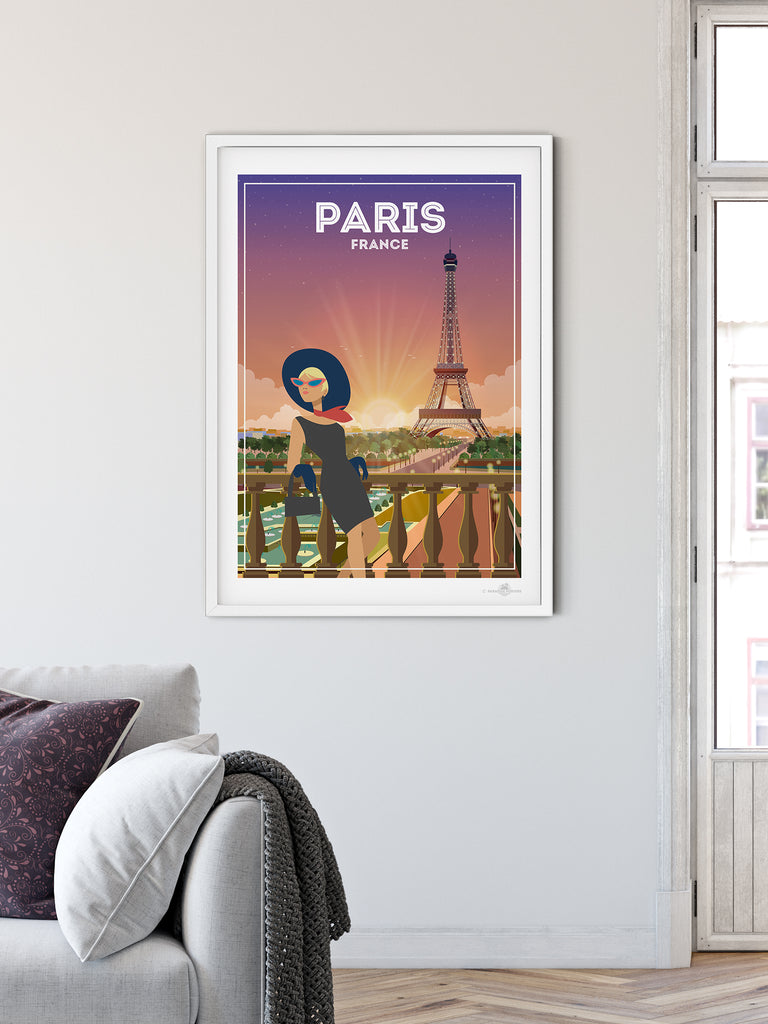 Paris France poster print - Paradise Posters