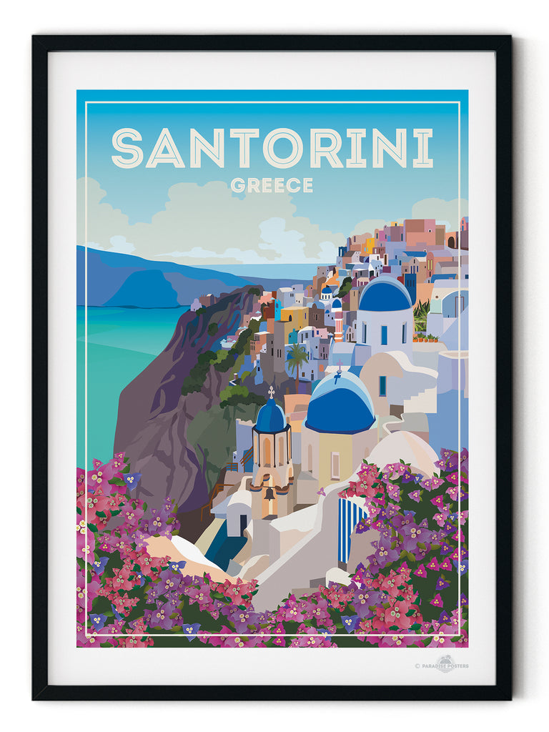 Santorini Greece poster print - Paradise Posters