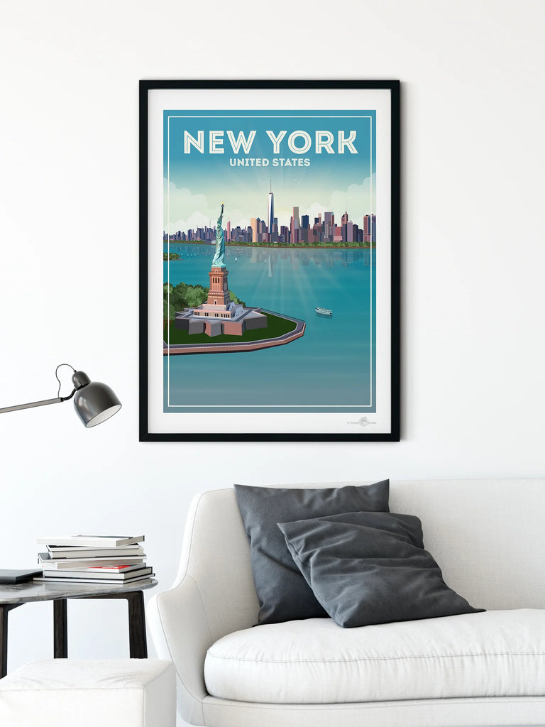 Paradise Posters, Discover the Magic of New York City: A Guide to Iconic Sights, Famous Fictional Settings, and Delicious Cuisine