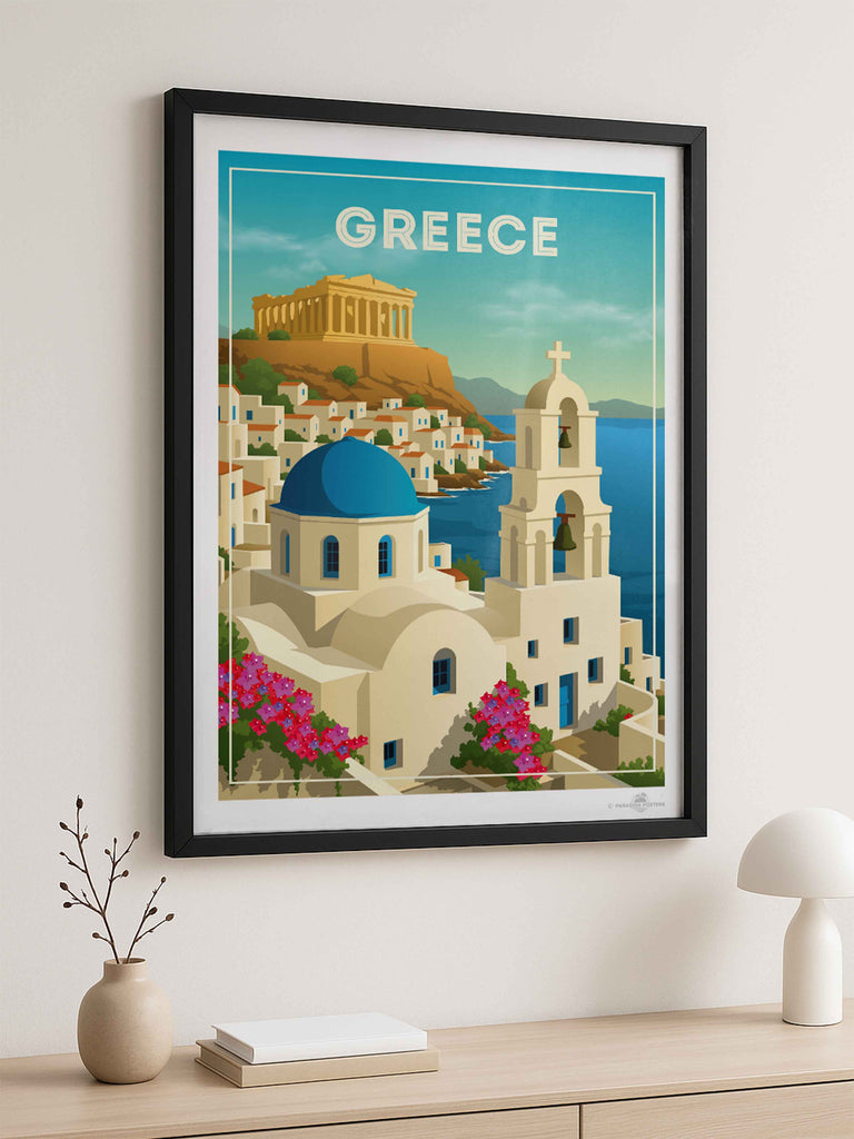 Greece Travel Poster Print Europe Greece new