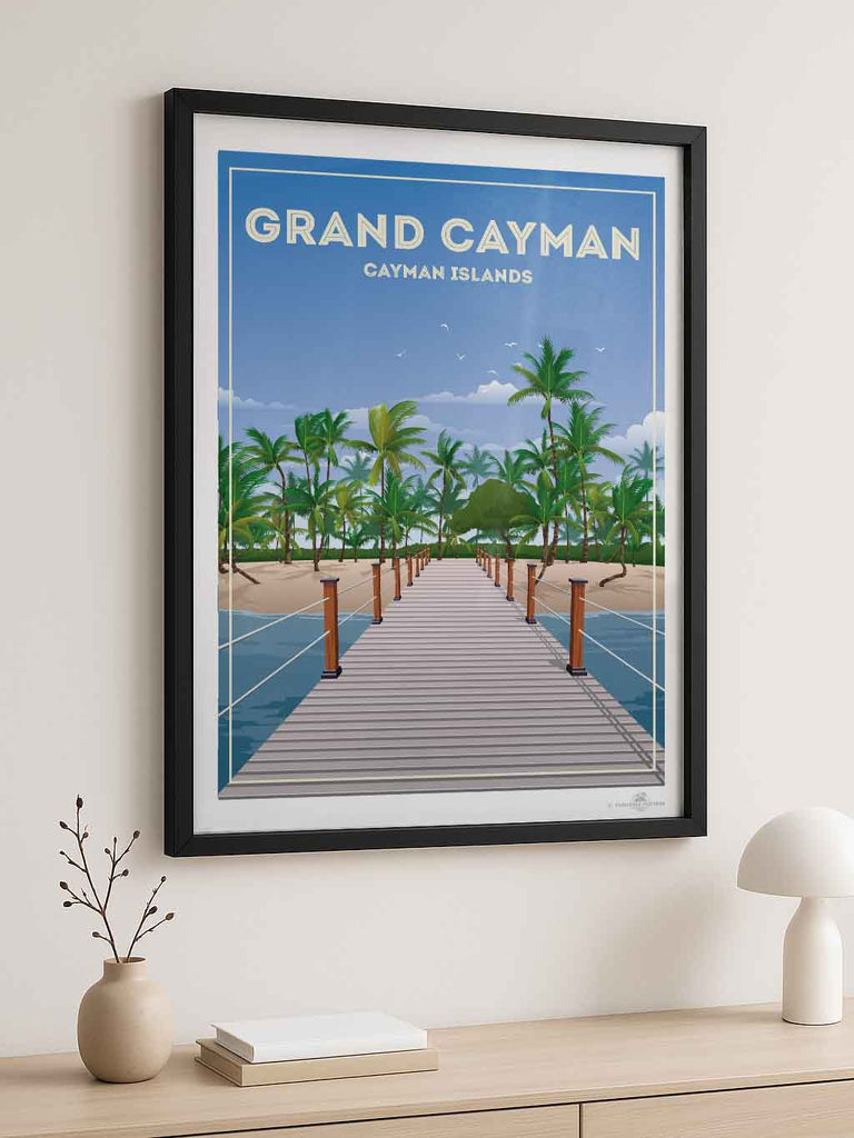 Grand Cayman Travel Poster Print – Paradise Posters