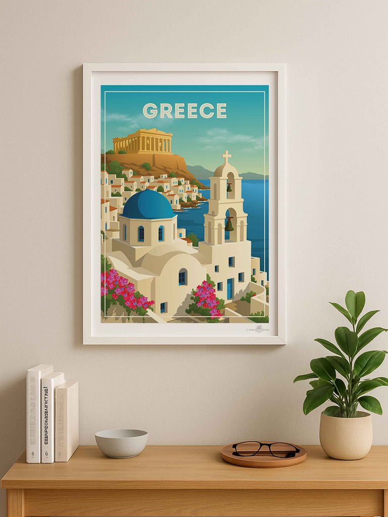 Greece Travel Poster Print Europe Greece new
