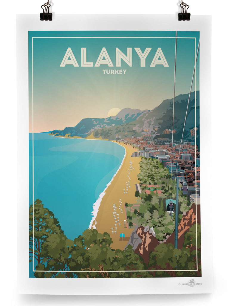 Alanya Turkey Poster Print XL Poster (A1 594 x 841mm) Unframed Alanya Asia Europe Turkey