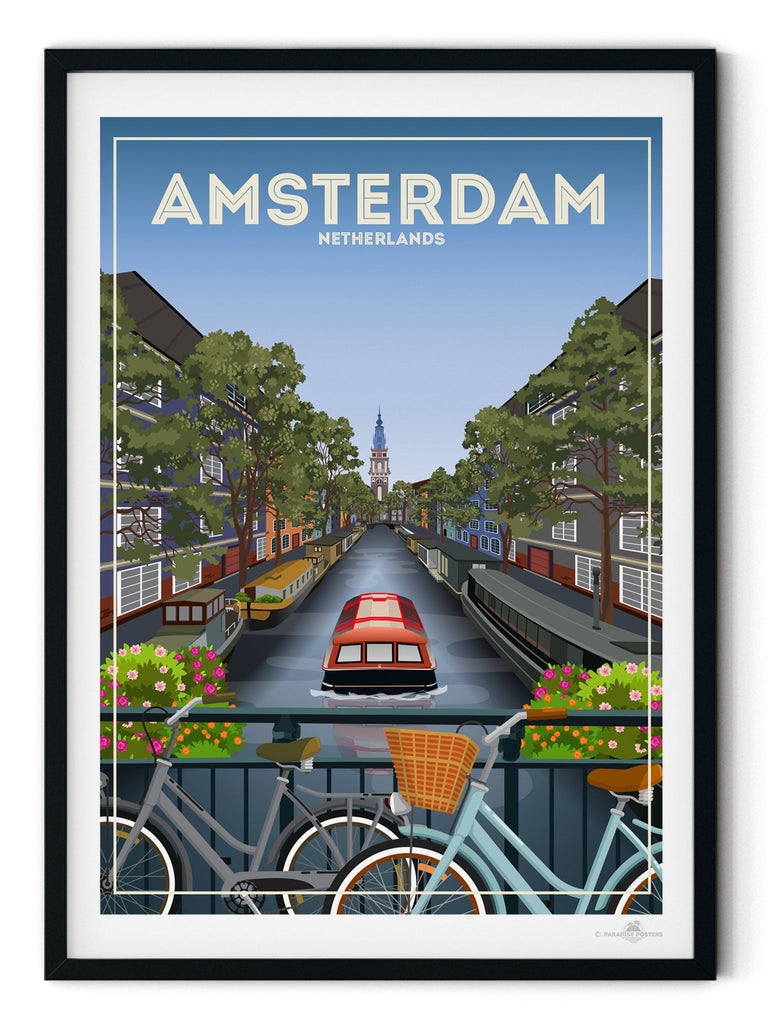 Amsterdam Netherlands Poster Print hello