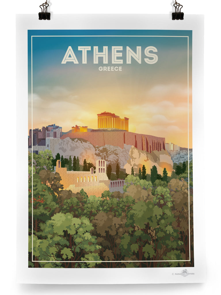 Athens Greece Poster Print Athens Greece hello