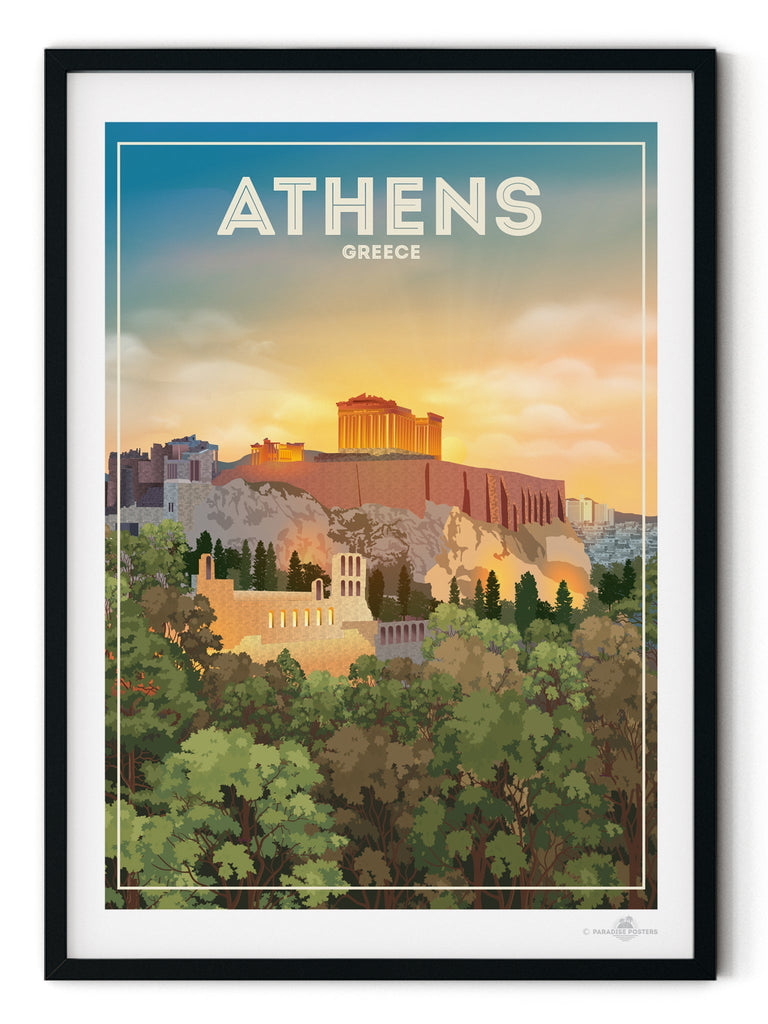 Athens Greece Poster Print Athens Greece hello