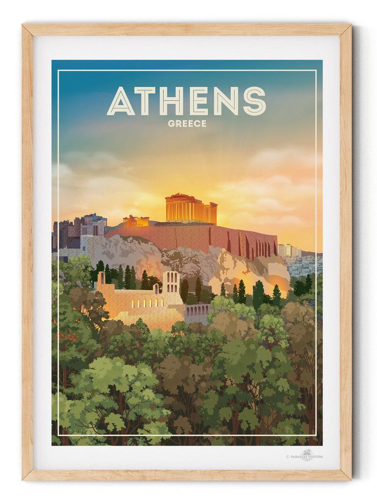 Athens Greece Poster Print Athens Greece hello