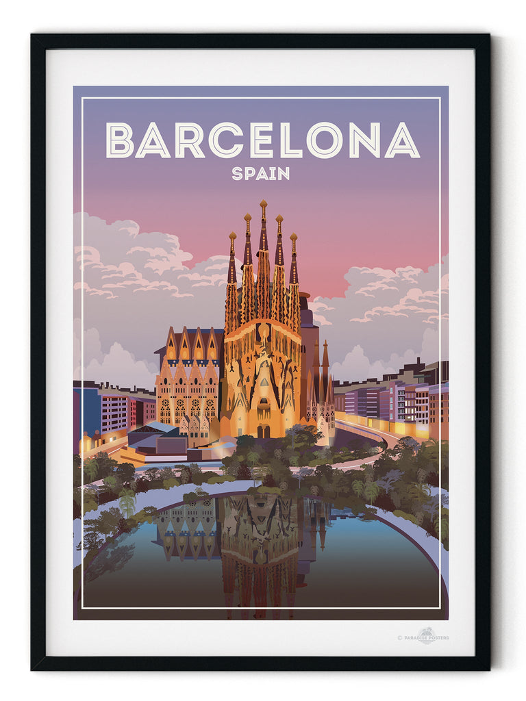 Barcelona Spain Poster Print Barcelona Spain