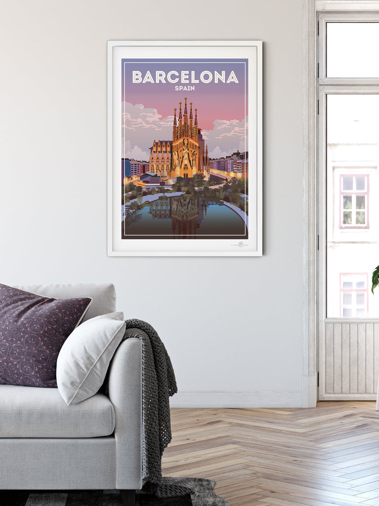 Barcelona Spain Poster Print Barcelona Spain