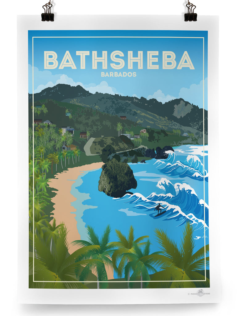 Bathsheba Barbados Poster Print Barbados Caribbean north america