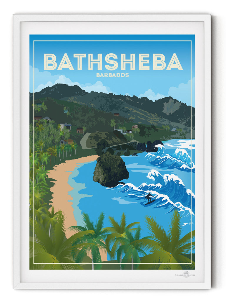 Bathsheba Barbados Poster Print Barbados Caribbean