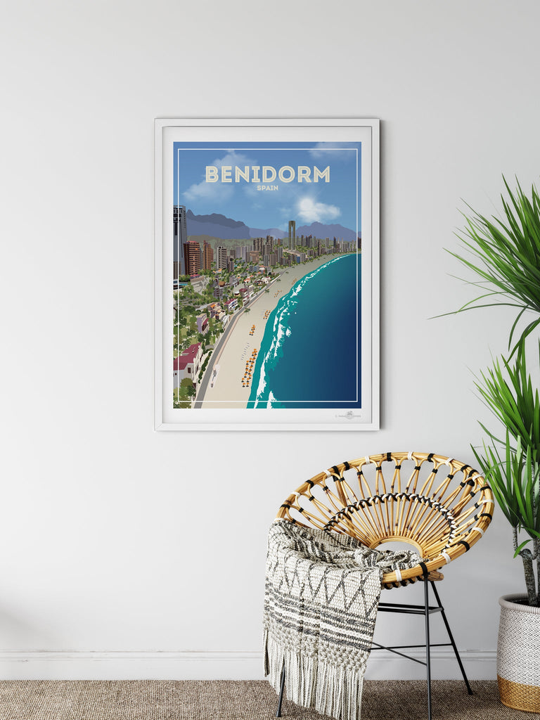 Benidorm Spain Poster Print Benidorm Spain