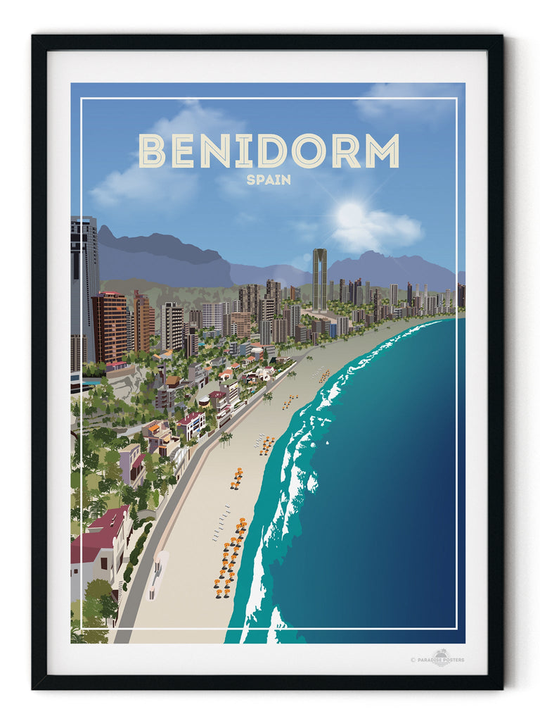 Benidorm Spain Poster Print Benidorm Spain