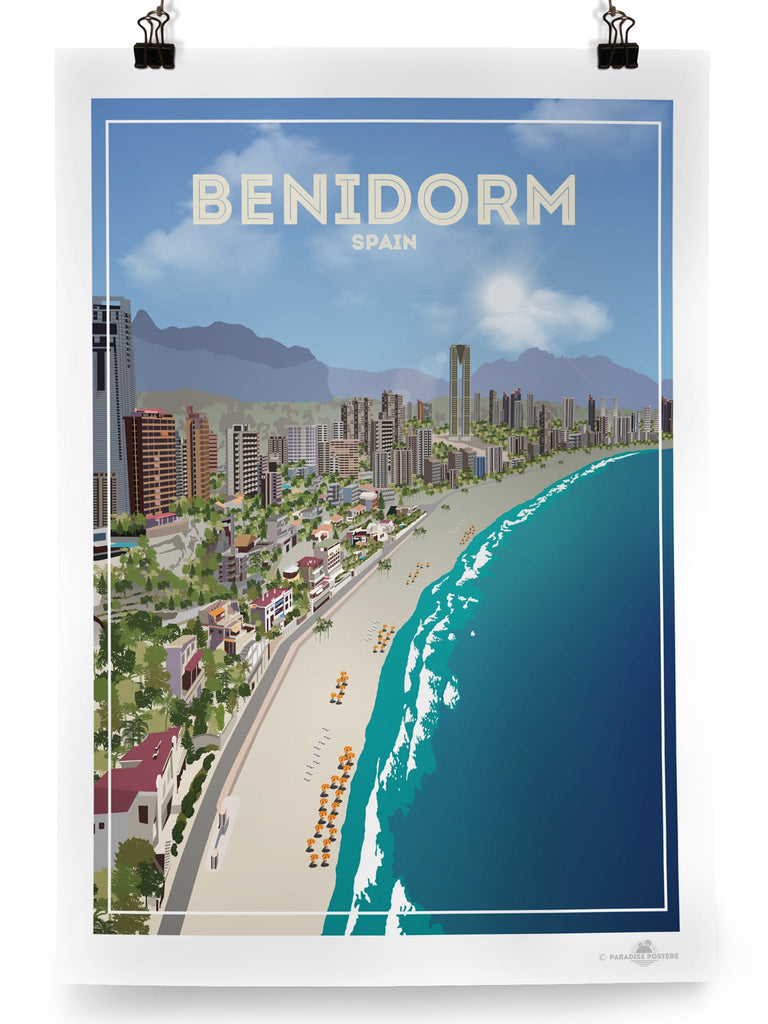 Benidorm Spain Poster Print Benidorm Spain