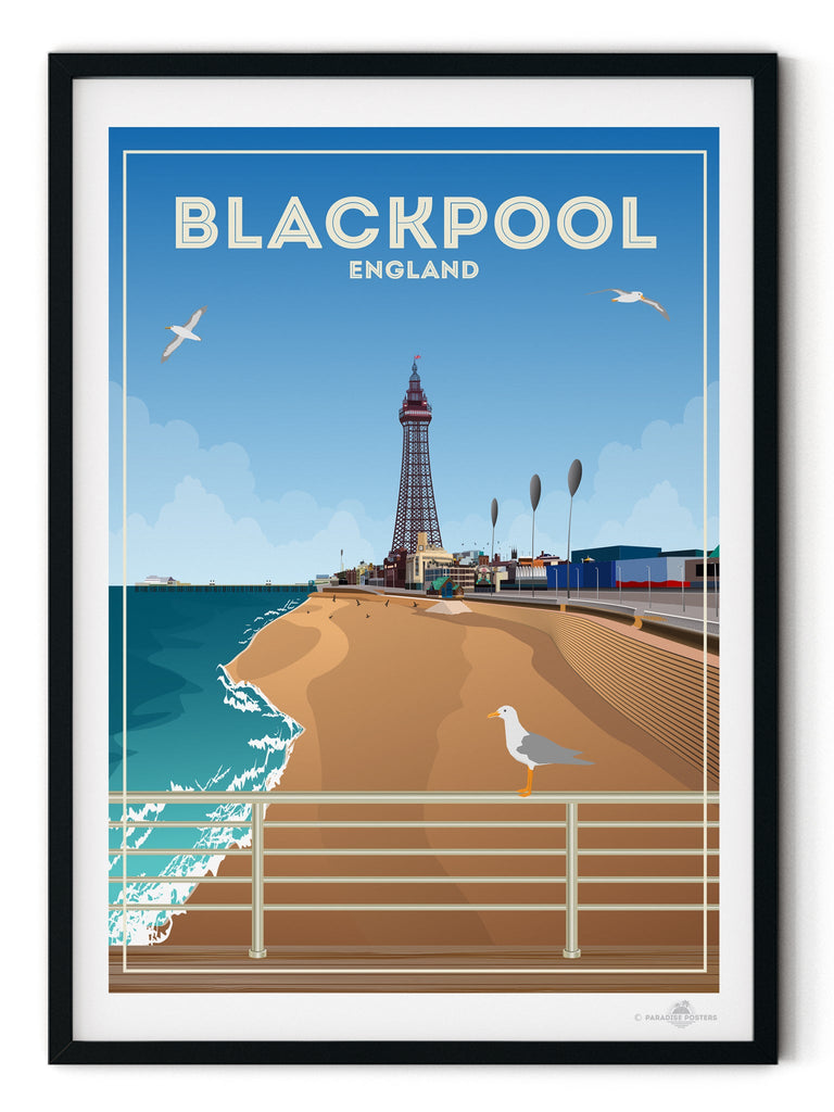 Blackpool England Poster Print Blackpool England United Kingdom