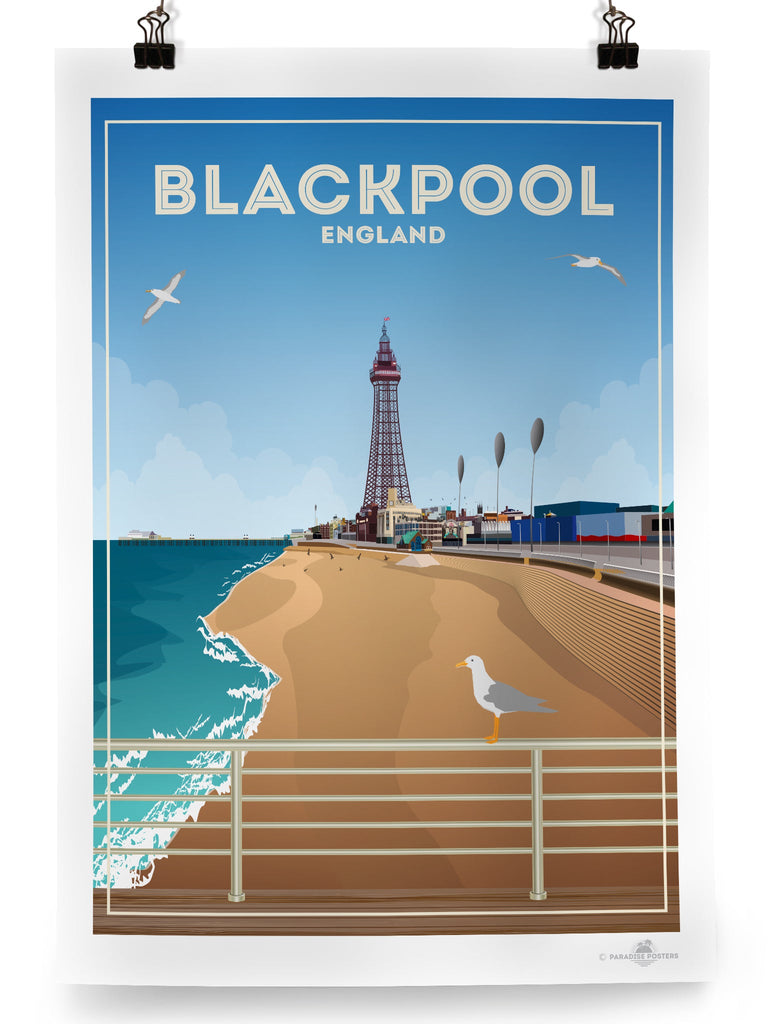 Blackpool England Poster Print Blackpool England Europe United Kingdom