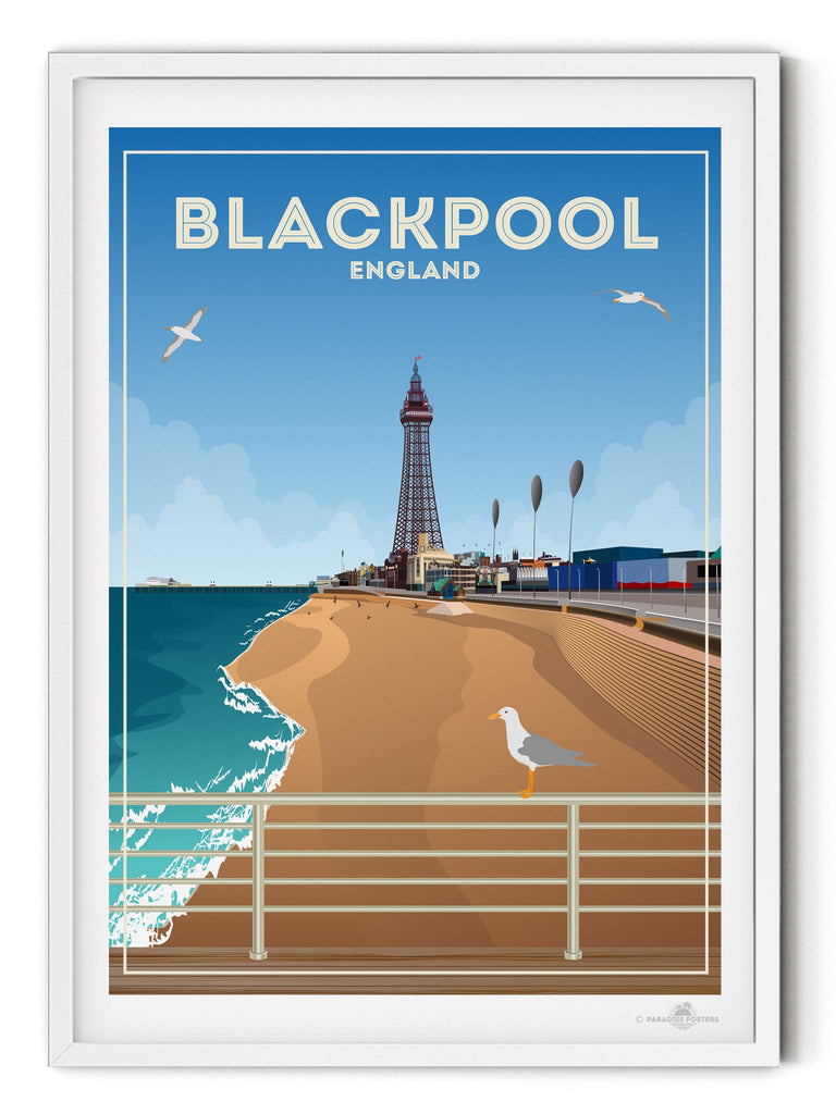 Blackpool England Poster Print Blackpool England Europe United Kingdom