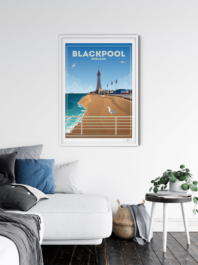 Blackpool England Poster Print Blackpool England United Kingdom