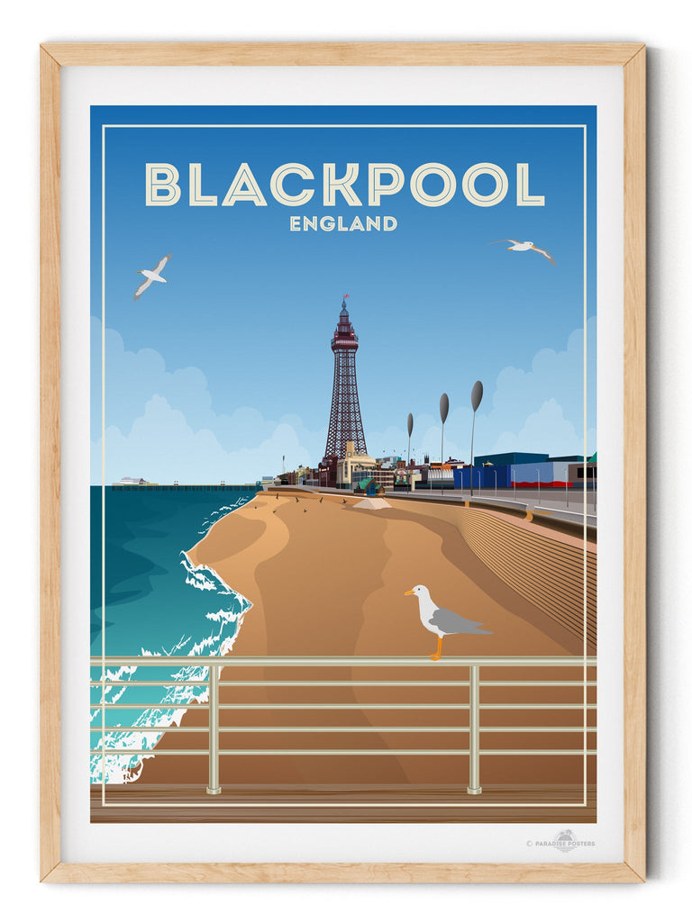 Blackpool England Poster Print Blackpool England United Kingdom