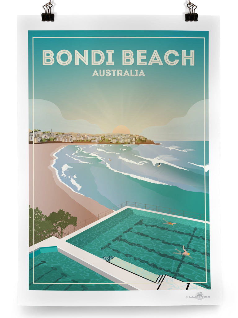 Bondi Beach Australia Poster Print Australia Bondi Beach