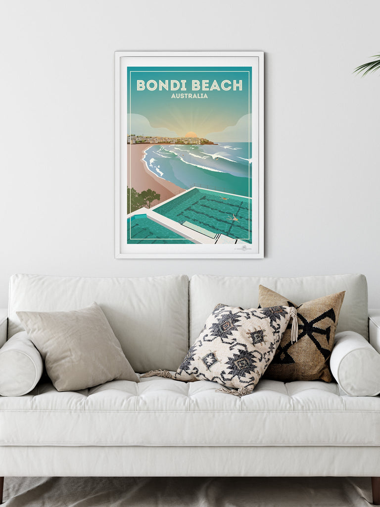 Bondi Beach Australia Poster Print Australia Bondi Beach