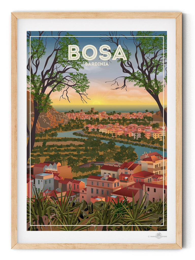 Bosa Sardinia Poster Print Bosa Sardinia