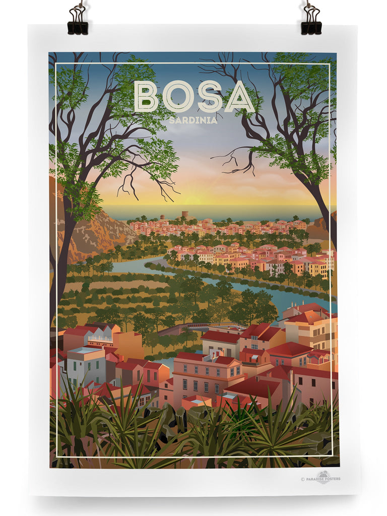 Bosa Sardinia Poster Print Bosa Sardinia