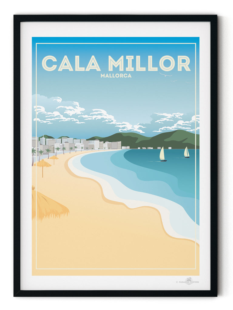 Cala Millor Bay Mallorca Poster Print Cala Millor Majorca Spain