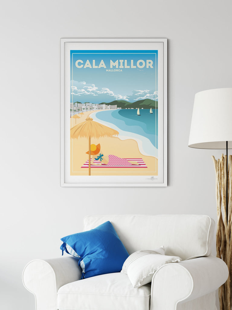 Cala Millor Mallorca Poster Print Cala Millor Majorca Spain