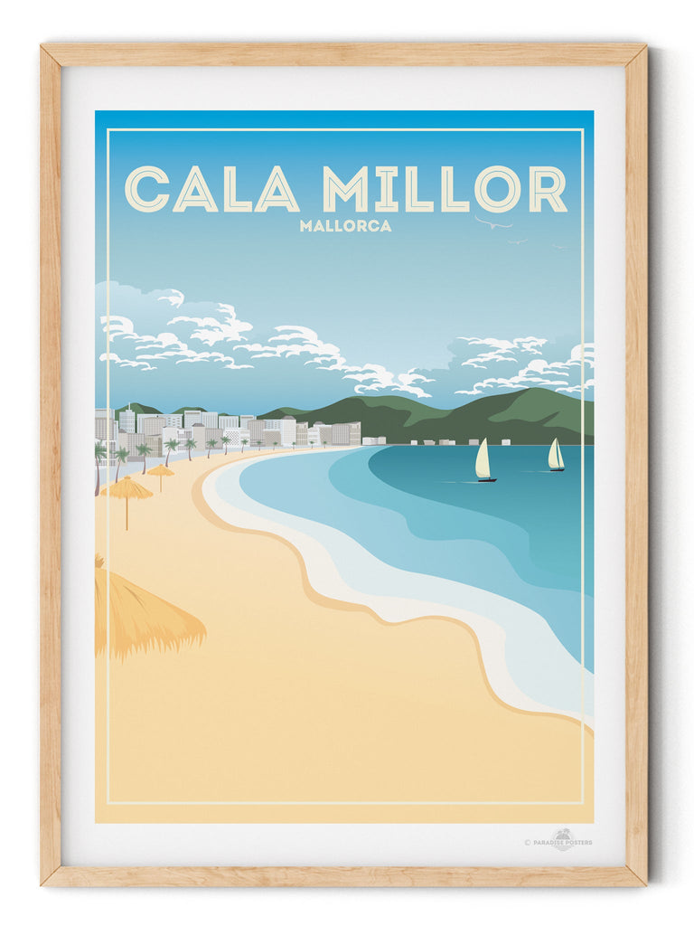 Cala Millor Bay Mallorca Poster Print Cala Millor Majorca Spain