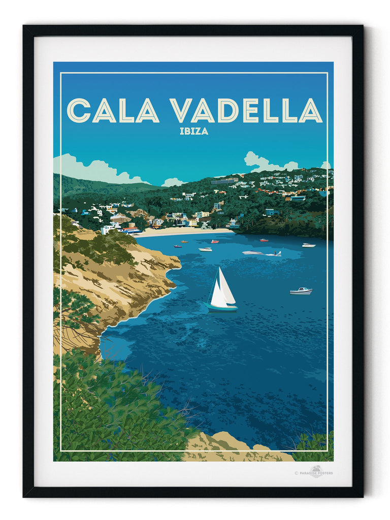 Cala Vadella Ibiza Poster Print Ibiza Spain