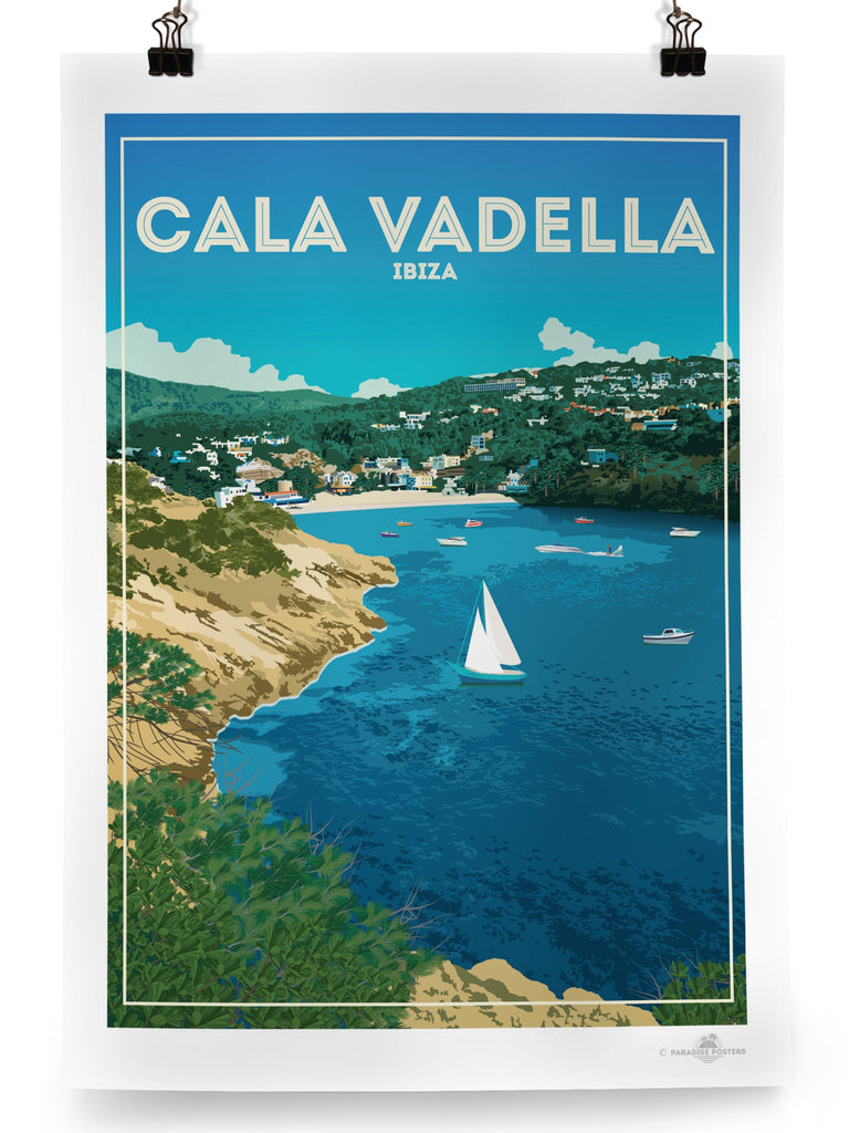 Cala Vadella Ibiza Poster Print XL Poster (A1 594 x 841mm) Unframed Ibiza Spain