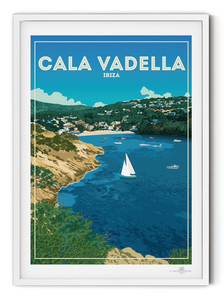 Cala Vadella Ibiza Poster Print Ibiza Spain