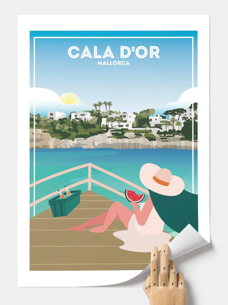 Cala D'or Mallorca Poster Print Majorca Retro Spain