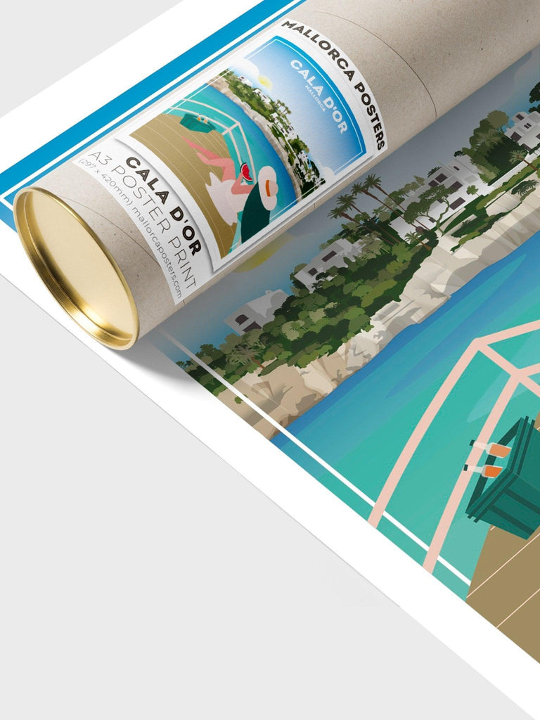 Cala D'or Mallorca Poster Print Majorca Retro Spain