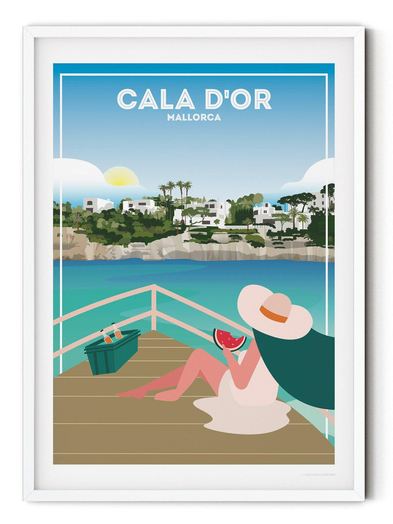 Cala D'or Mallorca Poster Print Majorca Retro Spain