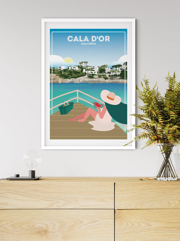 Cala D'or Mallorca Poster Print Majorca Retro Spain