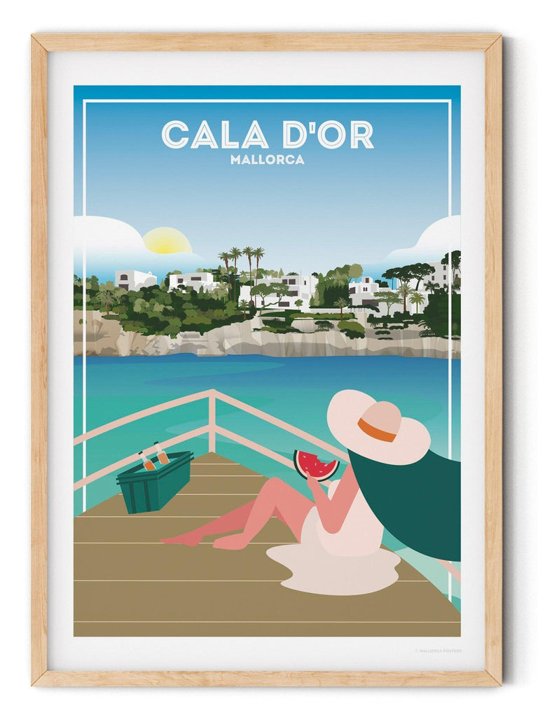Cala D'or Mallorca Poster Print Majorca Retro Spain