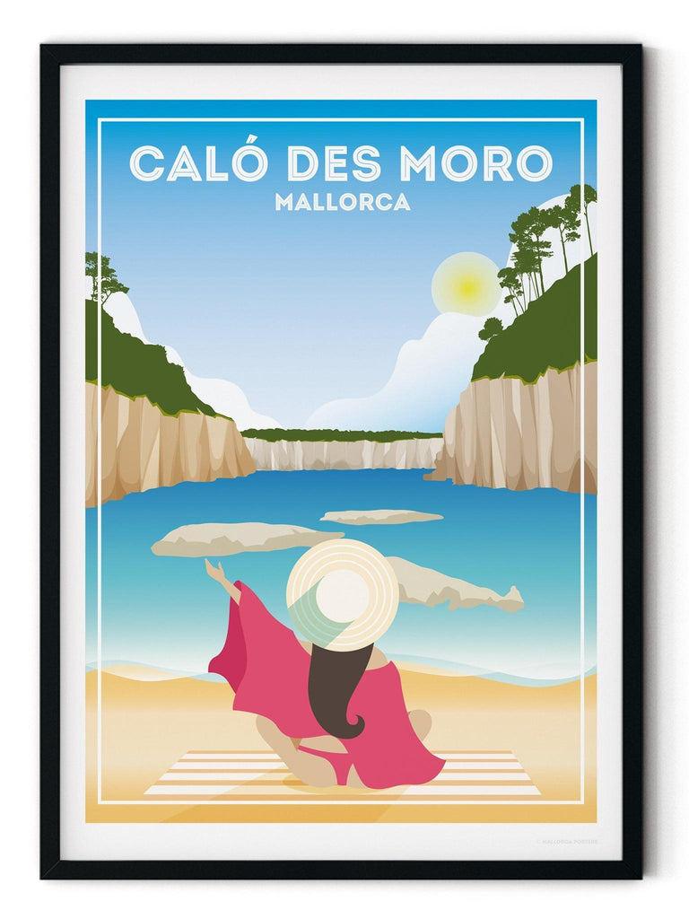 Caló Des Moro Mallorca Poster Print Majorca Spain travel poster