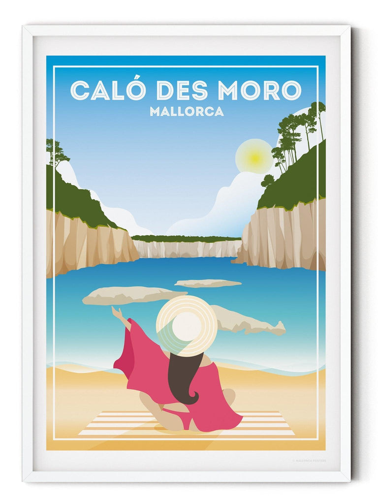 Caló Des Moro Mallorca Poster Print Majorca Spain travel poster