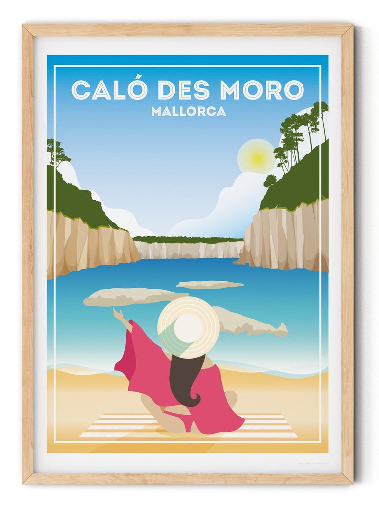Caló Des Moro Mallorca Poster Print Majorca Spain travel poster