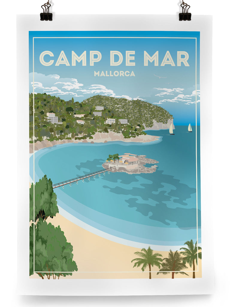 Camp De Mar Mallorca Poster Print Camp De mar Majorca Spain