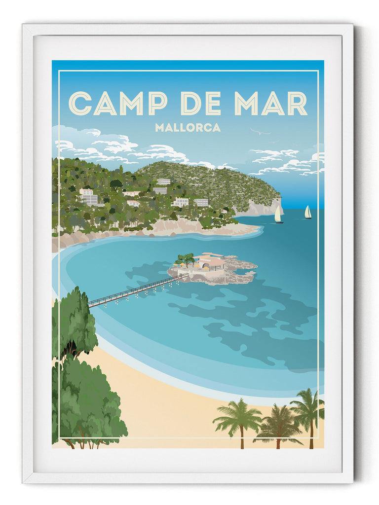 Camp De Mar Mallorca Poster Print Camp De mar Majorca Spain