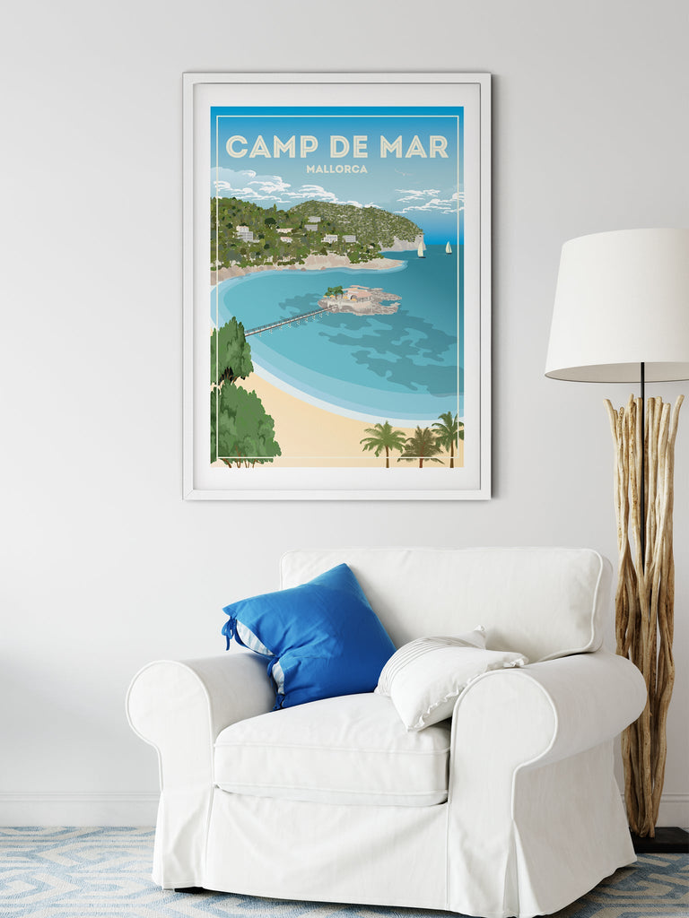 Camp De Mar Mallorca Poster Print Camp De mar Majorca Spain